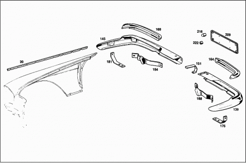 BUMPER BRACKET,REAR LEFT