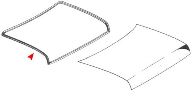 TRUNK LID RUBBER SEAL