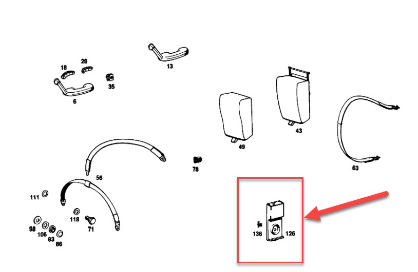 SEAT BELT STRAP BRACKET