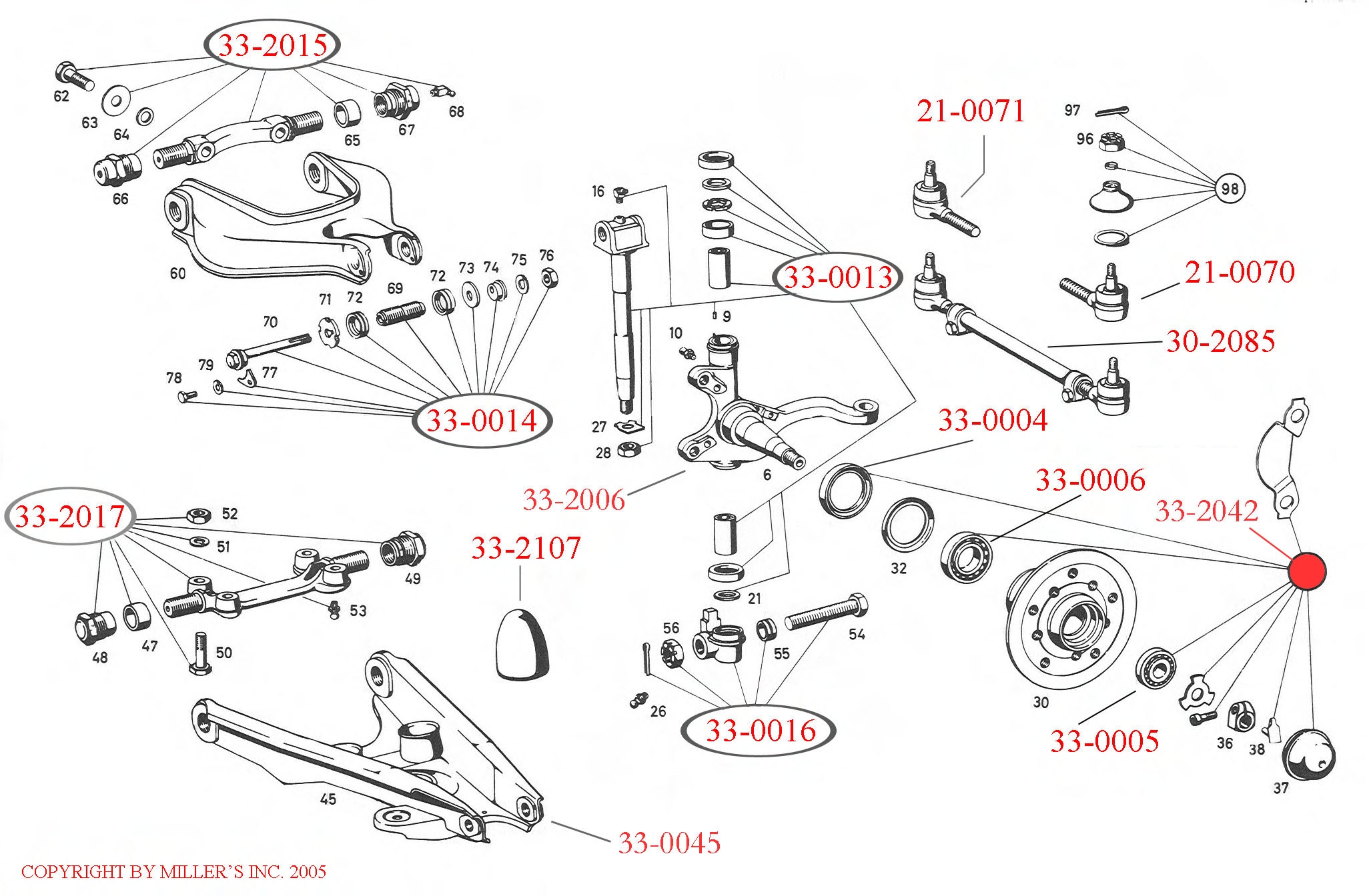 LOWER INNER ARM SHAFT KIT