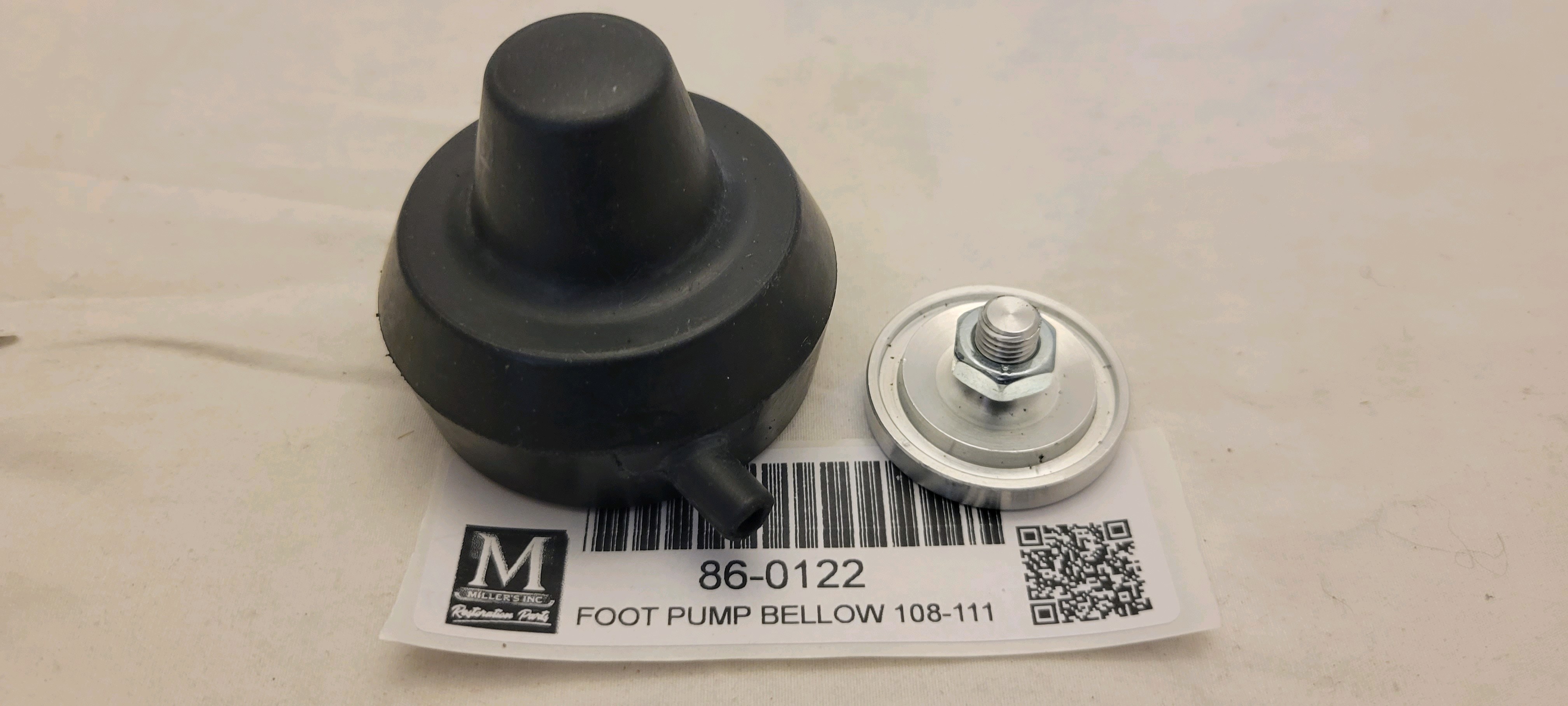 BELLOWS FOR WINDSHIELD WIPER FOOT PUMP